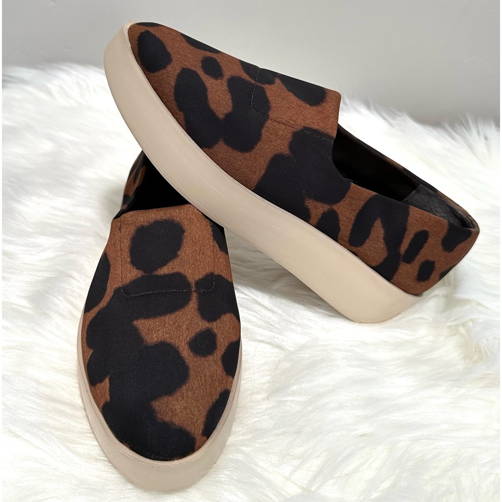 Women's Louise et Cie Black Brown Animal Print Raja Sneaker Sz 7